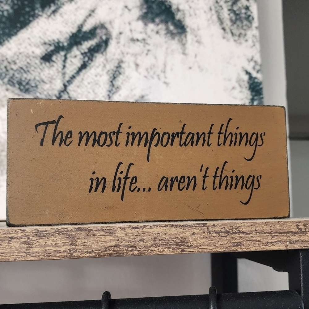 Vintage Inspirational Wooden Sign Decor